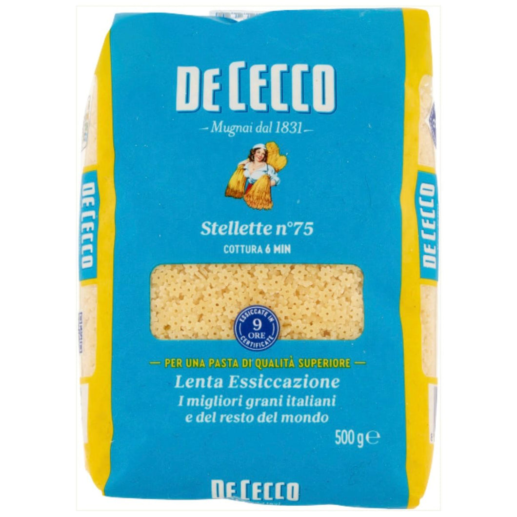 DE CECCO PASTA DI SEMOLA STELLETTE 500 GR
