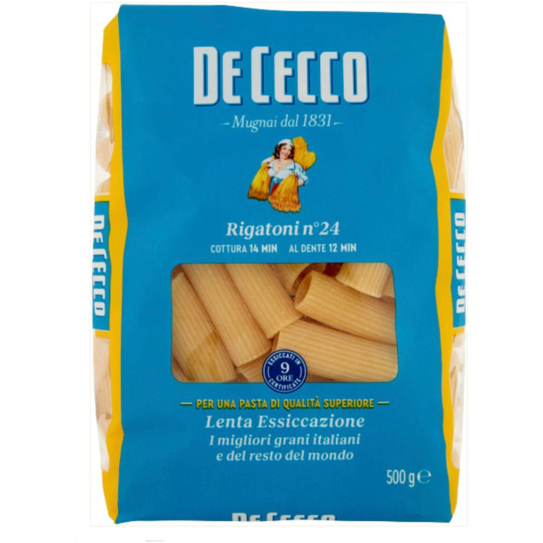 DE CECCO PASTA DI SEMOLA RIGATONI N°24 500 GR