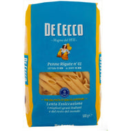 DE CECCO PASTA DI SEMOLA PENNE RIGATE N°41 500 GR