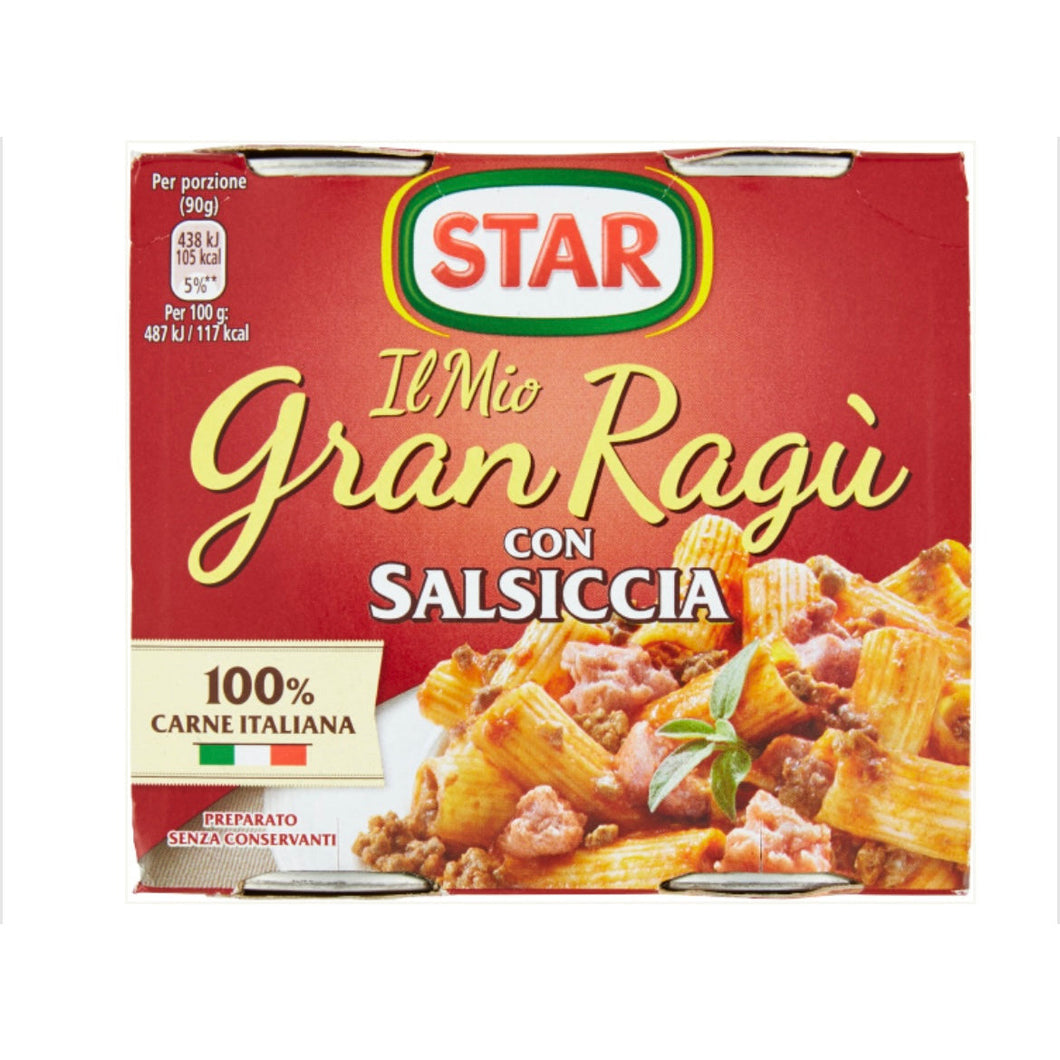 Star Gran Ragu Salsiccia 180x2g