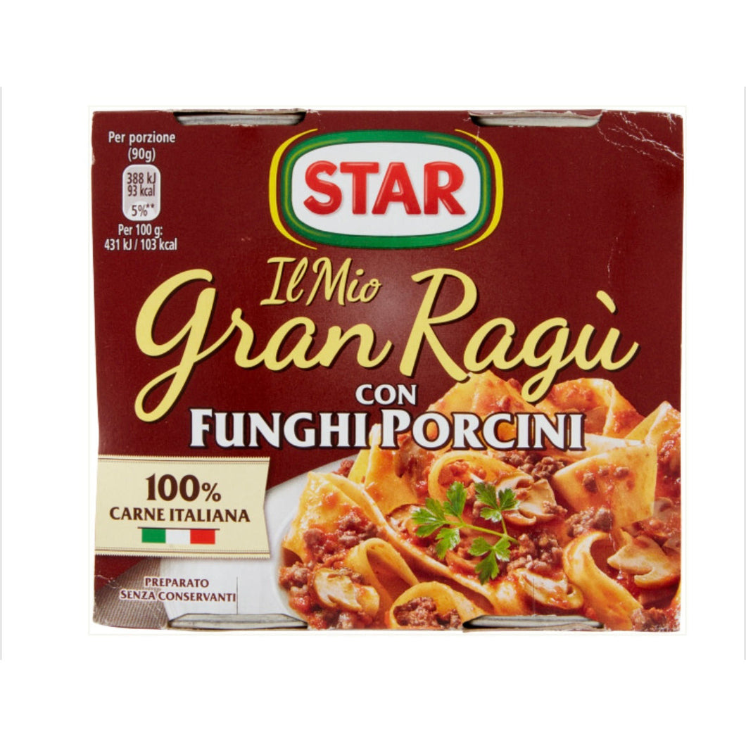 Star Gran Ragu Funghi Porcini 180gx2