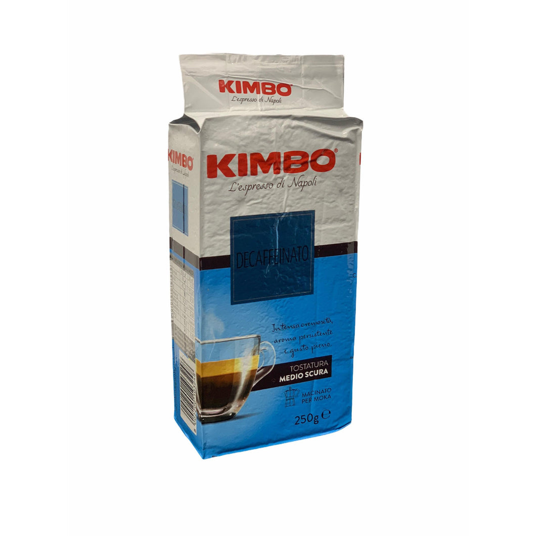 Kimbo Decaffeinato ground coffee 250g
